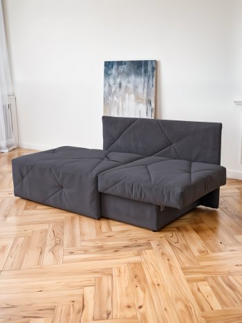 Диван 1010 графит, правый (BRENDOSS) в Заречном - zarechnyj.mebel-e96.ru