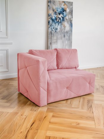 Диван 1010 розовый, левый (BRENDOSS) в Заречном - zarechnyj.mebel-e96.ru
