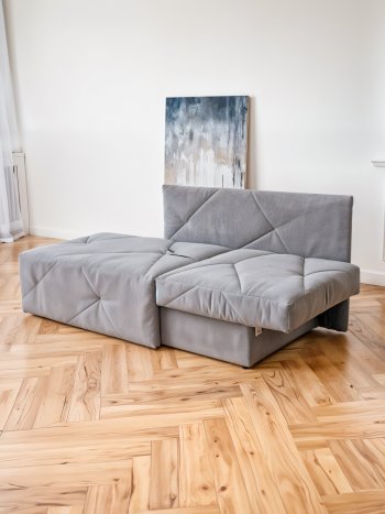 Диван 1010 серый, правый (BRENDOSS) в Заречном - zarechnyj.mebel-e96.ru