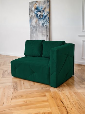 Диван 1010 изумруд, правый (BRENDOSS) в Заречном - zarechnyj.mebel-e96.ru