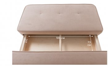 Диван-кровать 1001 бежевый (Brendoss) в Заречном - zarechnyj.mebel-e96.ru