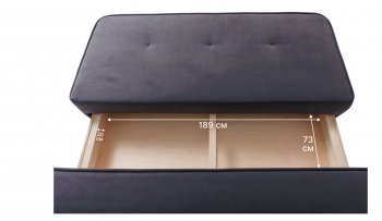 Диван-кровать 1001 графит (Brendoss) в Заречном - zarechnyj.mebel-e96.ru