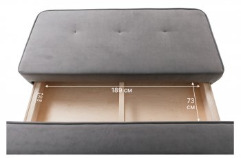 Диван-кровать 1001 серый (Brendoss) в Заречном - zarechnyj.mebel-e96.ru