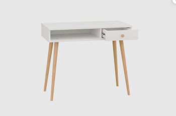 Стол письменный, арт.6-01101, белый (ГК) в Заречном - zarechnyj.mebel-e96.ru