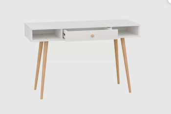 Стол письменный, арт.6-01102, белый (ГК) в Заречном - zarechnyj.mebel-e96.ru