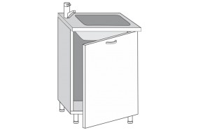 2.60.2мн Кира Шкаф-стол под мойку (накладную) с одной дверцей в Заречном - zarechnyj.mebel-e96.ru | фото