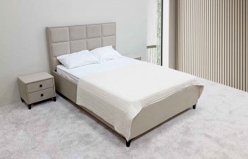 Кровать с подъемным механизмом Мега беж (Лин) в Заречном - zarechnyj.mebel-e96.ru