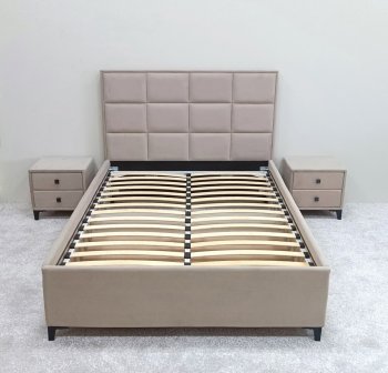 Кровать с подъемным механизмом Мега беж (Лин) в Заречном - zarechnyj.mebel-e96.ru