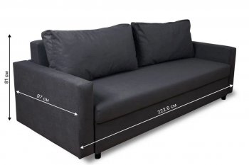 Диван 730 графит (Brendoss) в Заречном - zarechnyj.mebel-e96.ru