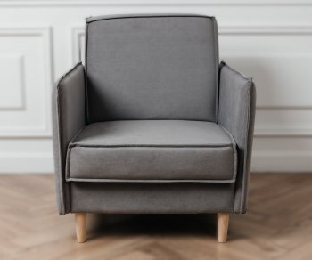 Кресло 831 Серый, велюр (Brendoss) в Заречном - zarechnyj.mebel-e96.ru