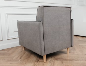 Кресло 831 Серый, велюр (Brendoss) в Заречном - zarechnyj.mebel-e96.ru