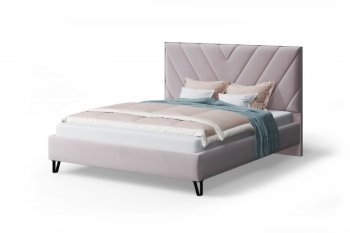 Кровать с ПМ Аделия мягкая Dusty rose (пепельная роза), 1600 (МЛК) в Заречном - zarechnyj.mebel-e96.ru