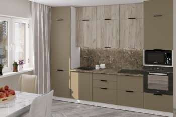 Кухонный гарнитур Альба экстра 3000 мм (Герда) в Заречном - zarechnyj.mebel-e96.ru
