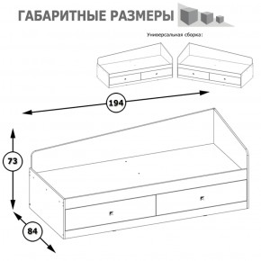 Кровать с ящиками Альфа 11.21 солнечный свет в Заречном - zarechnyj.mebel-e96.ru