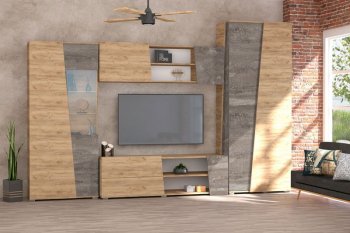 Стенка Аллегро-10 комп.1 (Диал) в Заречном - zarechnyj.mebel-e96.ru