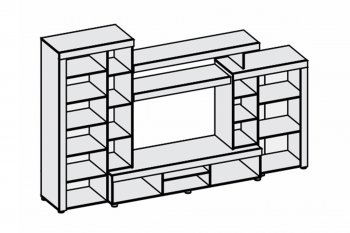 Гостиная Аллегро вар. 1 (Диал) в Заречном - zarechnyj.mebel-e96.ru