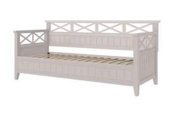 Кровать из массива Амелия льняной (БМ) в Заречном - zarechnyj.mebel-e96.ru