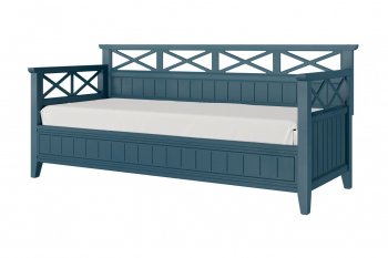 Кровать из массива Амелия сапфир без ящиков (БМ) в Заречном - zarechnyj.mebel-e96.ru