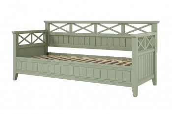 Кровать из массива Амелия зеленый самшит (БМ) в Заречном - zarechnyj.mebel-e96.ru