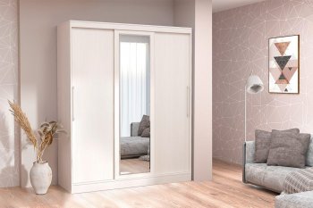 Шкаф-купе 1700 мм 3-х дверный с 1-м зеркалом (арт. 012) бодега (Диал) в Заречном - zarechnyj.mebel-e96.ru