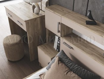 Спальный гарнитур Бася крафт/кашемир (Миф) в Заречном - zarechnyj.mebel-e96.ru