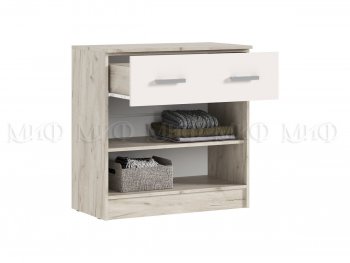 Комод 1 ящик 2 двери Бася крафт/кашемир (Миф) в Заречном - zarechnyj.mebel-e96.ru