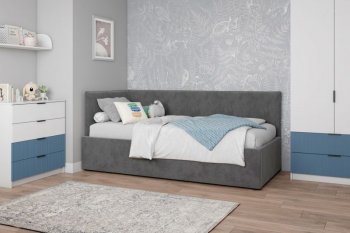 Диван-кровать Бенто с ПМ, велюр Маус (ДСВ) в Заречном - zarechnyj.mebel-e96.ru