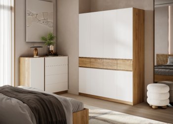 Спальный гарнитур Бостон Лайт белый (Стиль) в Заречном - zarechnyj.mebel-e96.ru