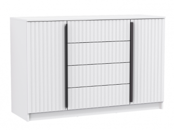 Комод 67.11 Брандо МДФ New белый (Олмеко) в Заречном - zarechnyj.mebel-e96.ru