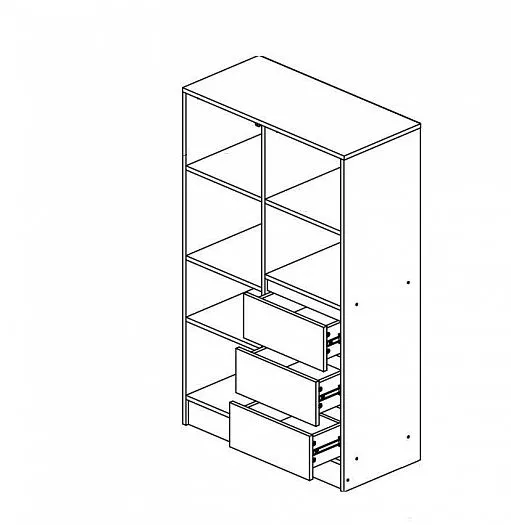 Шкаф комбинированный Челси Color (Миф) в Заречном - zarechnyj.mebel-e96.ru