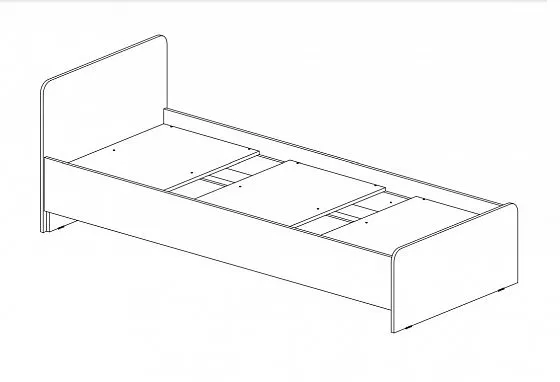 Кровать детская Челси Color (Миф) в Заречном - zarechnyj.mebel-e96.ru