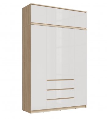 Шкаф 1600 мм Челси с антресолью сонома (Миф) в Заречном - zarechnyj.mebel-e96.ru