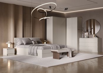 Спальный гарнитур Челси Кашемир. модульный (Миф) в Заречном - zarechnyj.mebel-e96.ru