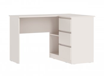 Письменный стол угловой + Стеллаж Челси кашемир (Миф) в Заречном - zarechnyj.mebel-e96.ru