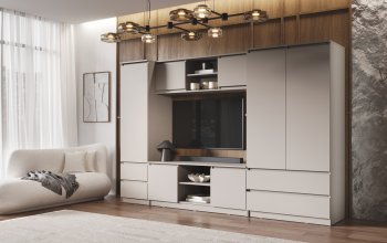 Стенка Челси Кашемир (Миф) в Заречном - zarechnyj.mebel-e96.ru