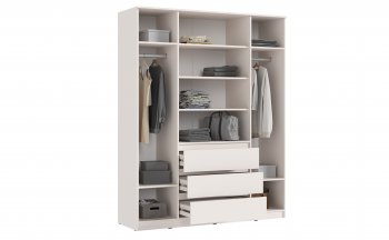 Шкаф 1600 мм Челси с антресолью Кашемир (Миф) в Заречном - zarechnyj.mebel-e96.ru