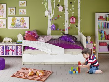 Кровать Дельфин шарли белый (Миф) в Заречном - zarechnyj.mebel-e96.ru