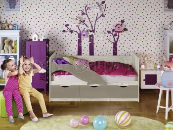 Кровать Дельфин №1 шарли мокко (Миф) в Заречном - zarechnyj.mebel-e96.ru