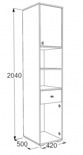 Набор детской мебели Омега-18 (модульная) в Заречном - zarechnyj.mebel-e96.ru