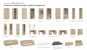 Комод 5ящ Валенсия Дуб сонома (Имп) в Заречном - zarechnyj.mebel-e96.ru