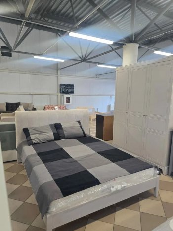 Кровать из массива Джали льняной (БМ) в Заречном - zarechnyj.mebel-e96.ru