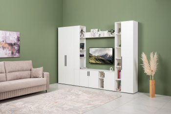 Шкаф торцевой Эйр 16.323 белый (Моби) в Заречном - zarechnyj.mebel-e96.ru