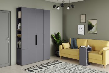 Стенка Эйр модульная, графит (Моби) в Заречном - zarechnyj.mebel-e96.ru