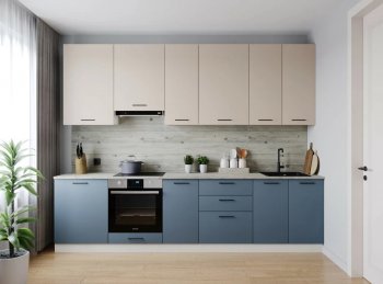 Кухонный гарнитур высокий Фьюжн 3000 мм (Санвут) в Заречном - zarechnyj.mebel-e96.ru