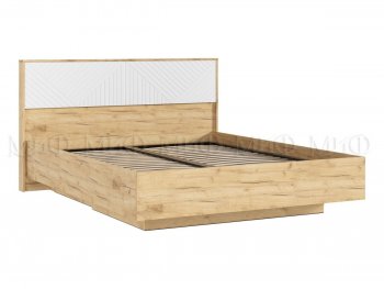 Кровать парящая с ПМ Флэш белый/дуб крафт (Миф) в Заречном - zarechnyj.mebel-e96.ru