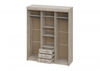 Шкаф-купе 1700 мм Фортуна (Дуб крафт серый) (ИЦ) в Заречном - zarechnyj.mebel-e96.ru