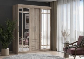 Шкаф-купе 1700 мм Фортуна (Дуб крафт серый) (ИЦ) в Заречном - zarechnyj.mebel-e96.ru