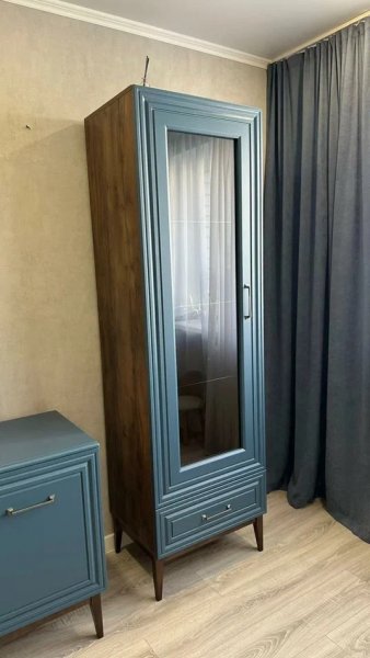 Витрина Гориция ШР-1 Сапфировый (БМ) в Заречном - zarechnyj.mebel-e96.ru