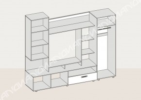 Гостиная Аллегро вариант-3 (Венге/Белфорт) в Заречном - zarechnyj.mebel-e96.ru