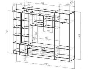 Стенка Оскар (Лин) в Заречном - zarechnyj.mebel-e96.ru